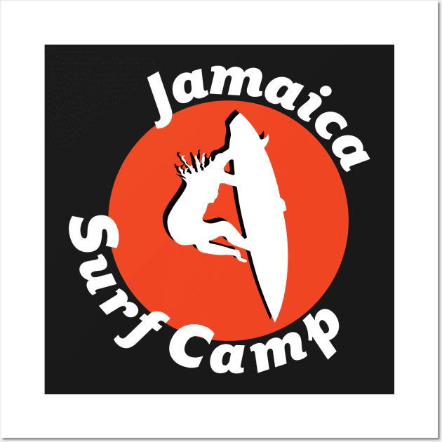 Surfer T-Shirt: Jamaica Surf Beach Camp Wall Art by loltshirts